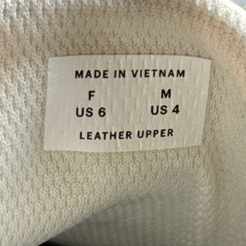 Everlane White Leather Sneakers Girls 4Y - Picture 8 of 9